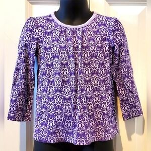 2/$12 - Toddler Girl's Damask-style Butterfly Print Shirt